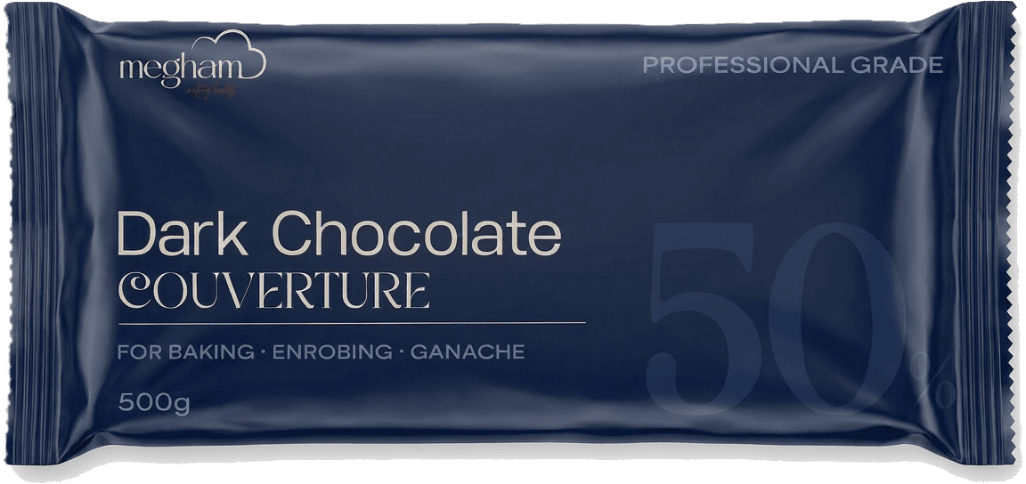 Megham 500g dark chocolate couverture pouch